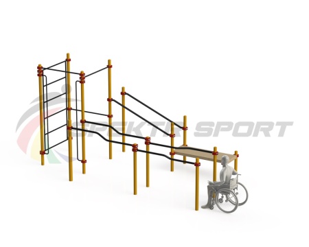 Купить Спортивный комплекс для инвалидов-колясочников WRK-D16_76mm в Рузаевке 